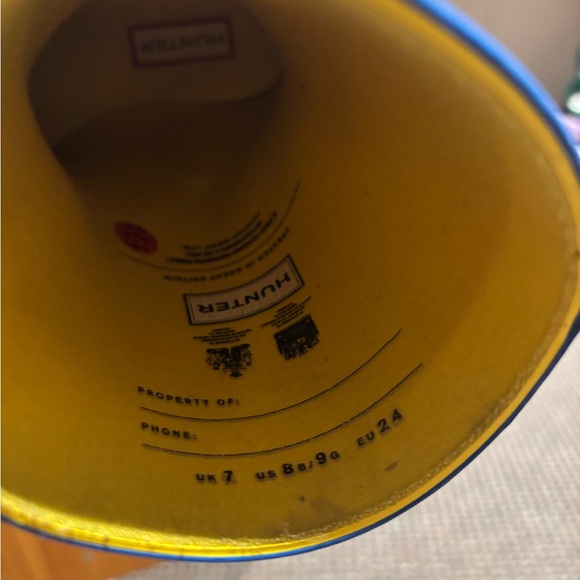 Hunter Red and Orange Rain Boots Vibrant Accessories - Picture 4 of 4